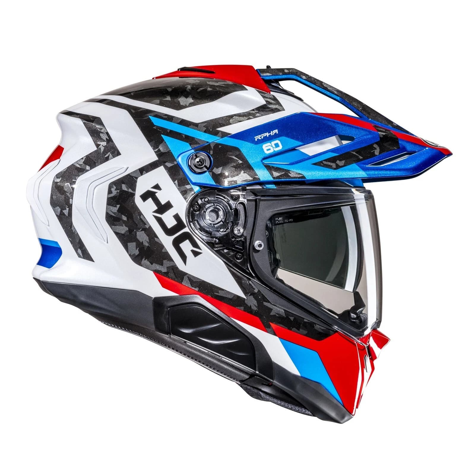 Casco HJC RPHA 60 Dakar MC21 Azul Blanco Rojo