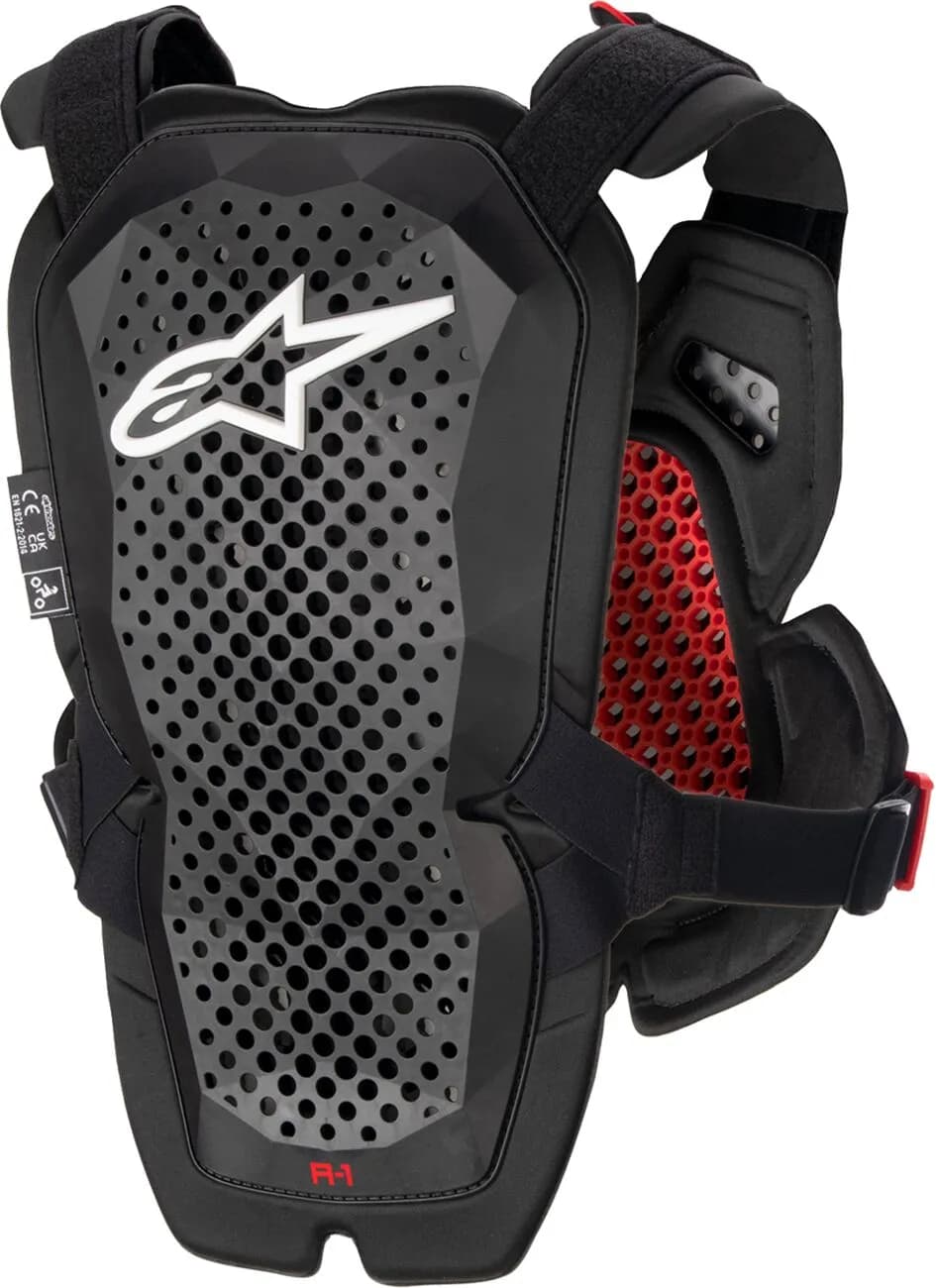 Protector Pecho Alpinestars A-1 Pro Antracita Negro Rojo (Clonado)