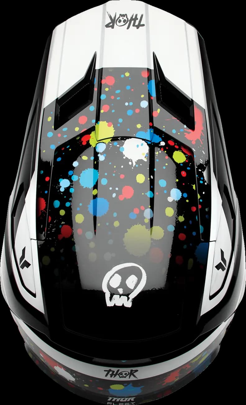 Casco THOR Fleet Infantil Splat Negro