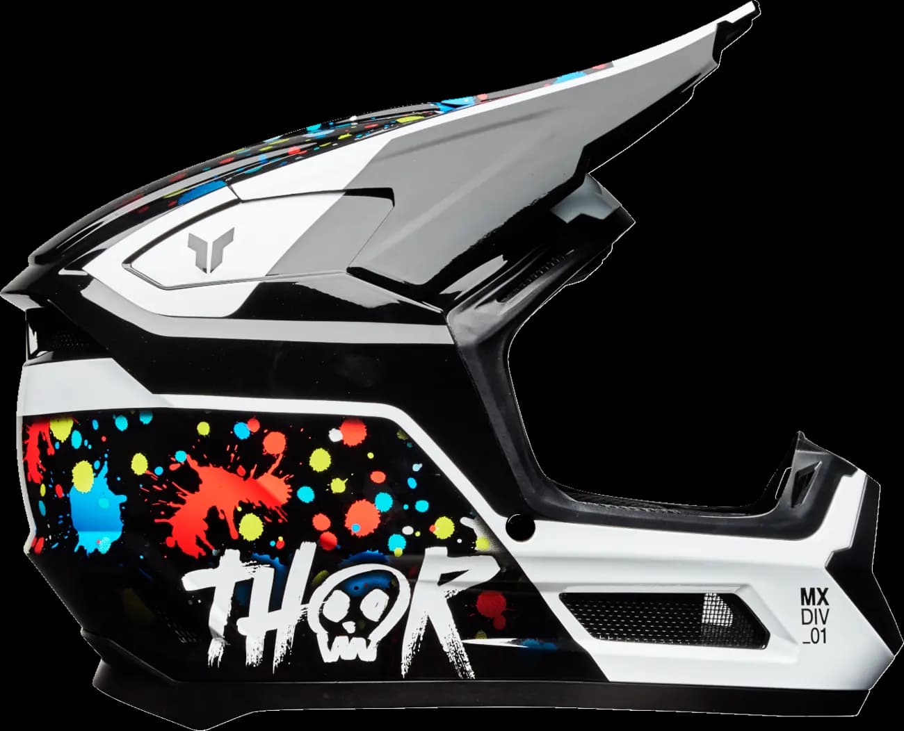 Casco THOR Fleet Infantil Splat Negro