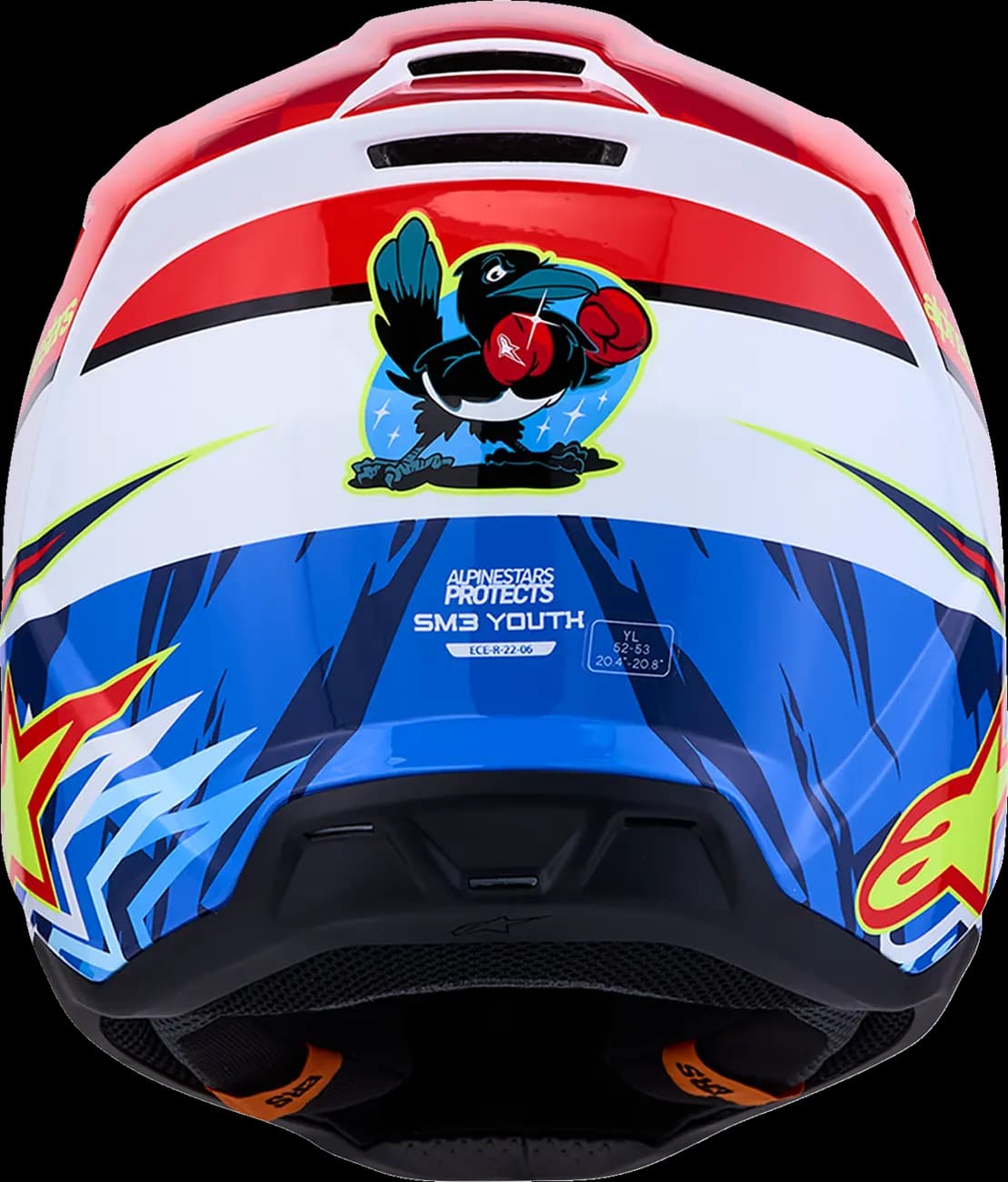 Casco Alpinestars S-M3 Infantil Falcon Rojo
