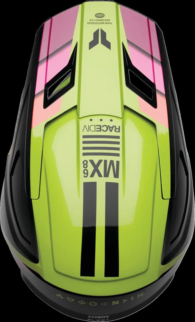Casco THOR Fleet Infantil Defy Negro Amarillo Casco THOR Fleet Infantil Defy Negro Amarillo
