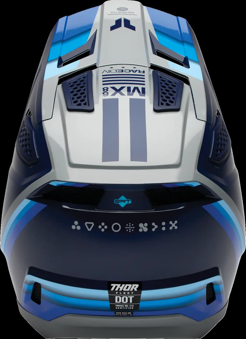 Casco THOR Fleet Defy Azul Blanco Casco THOR Fleet Defy Azul Blanco
