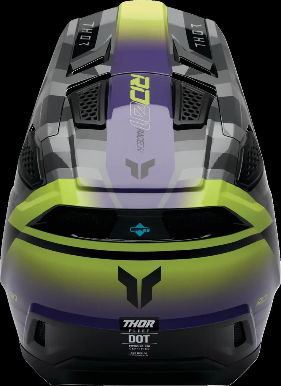 Casco THOR Fleet Camber Negro Gris Verde Casco THOR Fleet Camber Negro Gris Verde