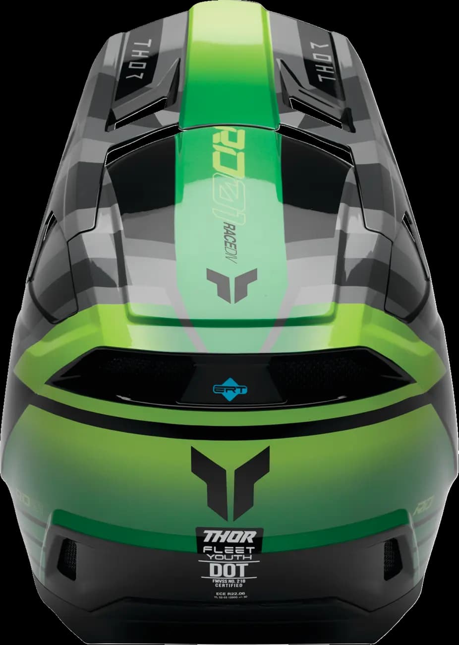 Casco THOR Fleet Infantil Camber Gris Verde Casco THOR Fleet Infantil Camber Gris Verde