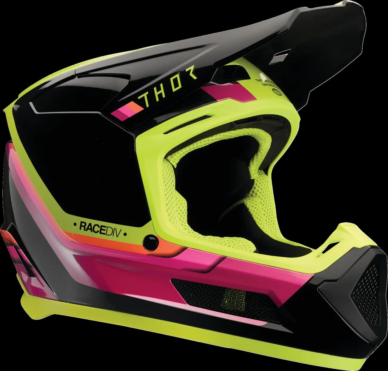 Casco THOR Fleet Infantil Defy Negro Amarillo image_1
