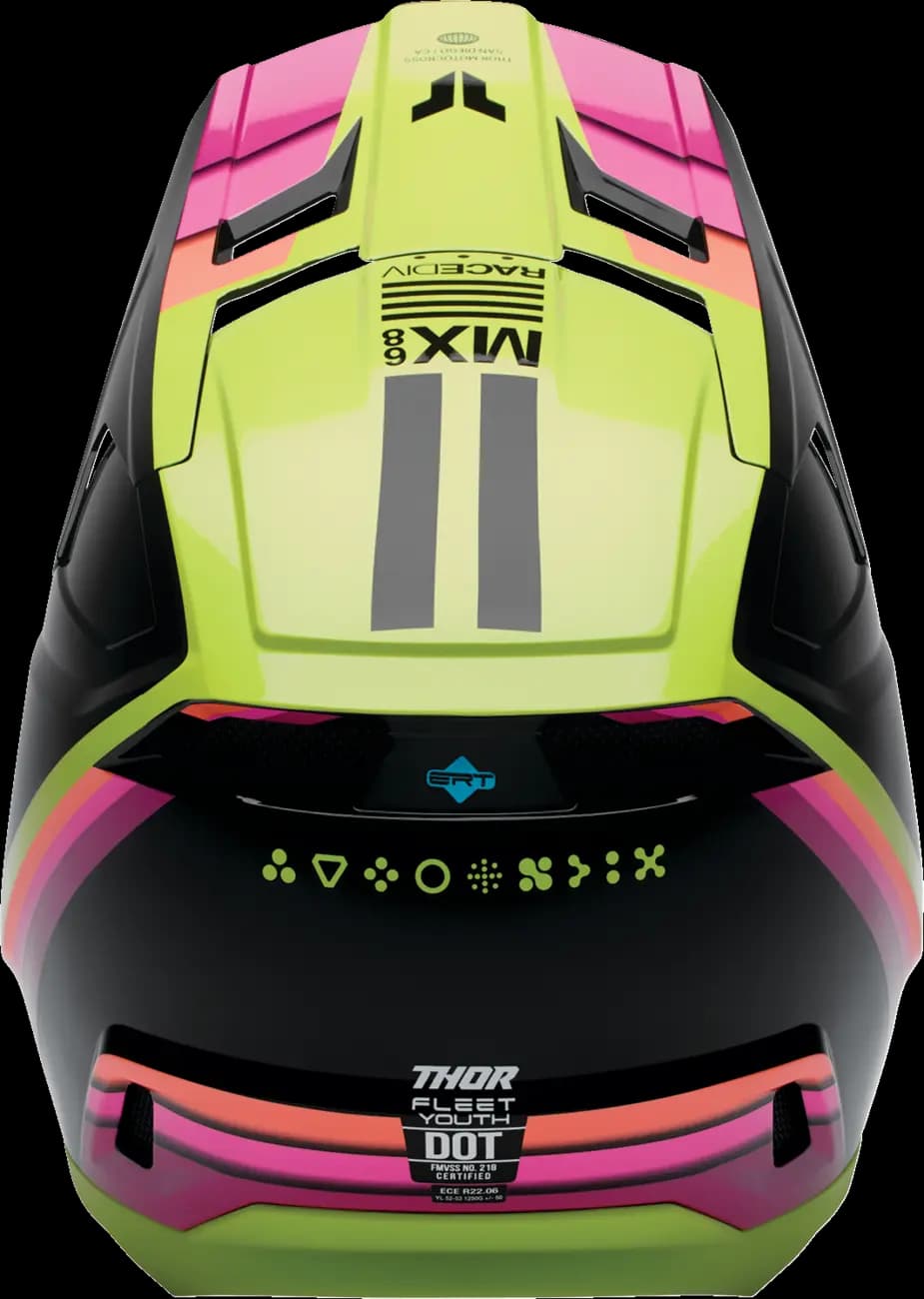 Casco THOR Fleet Infantil Defy Negro Amarillo Casco THOR Fleet Infantil Defy Negro Amarillo