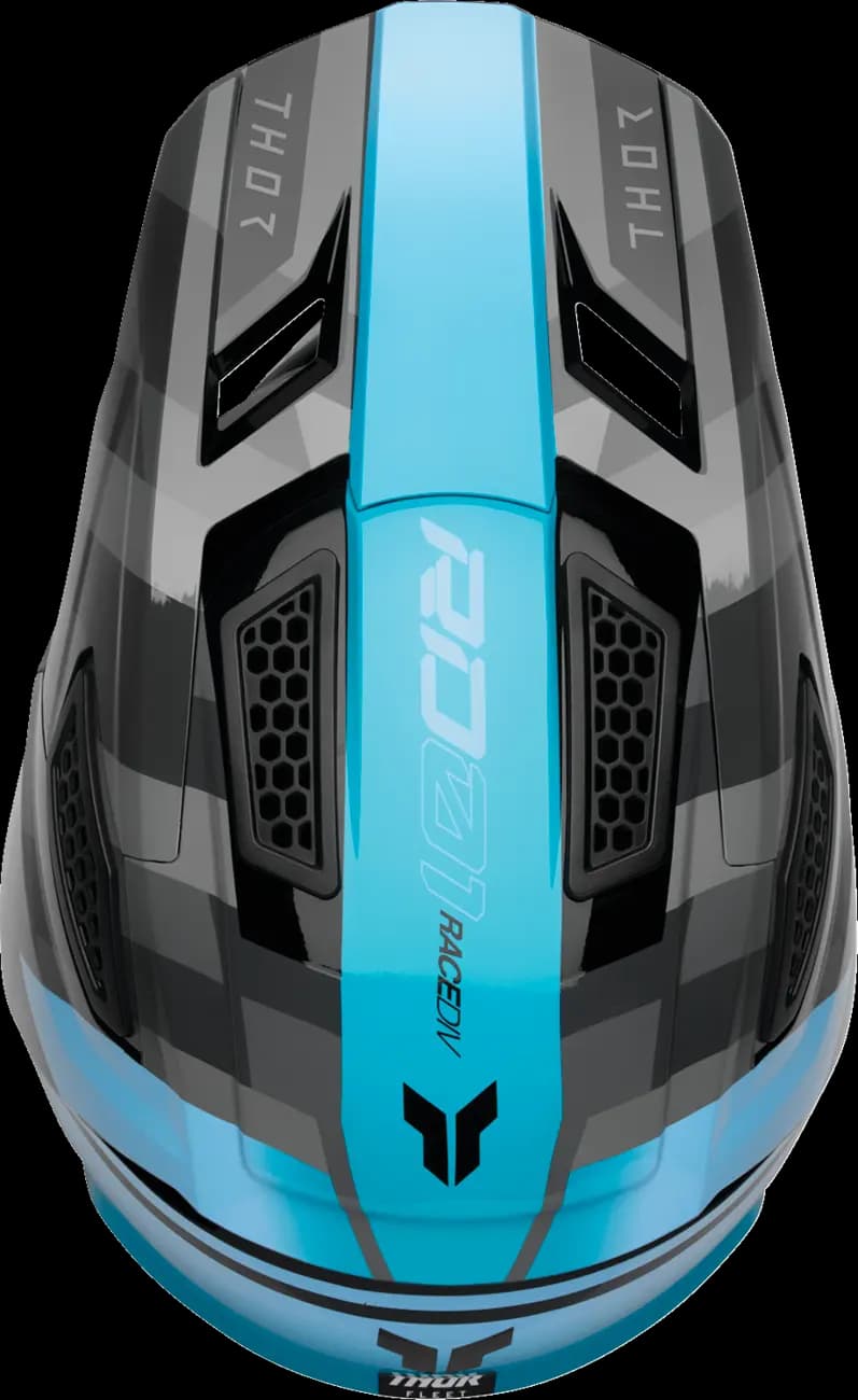 Casco THOR Fleet Camber Negro Turquesa Casco THOR Fleet Camber Negro Turquesa